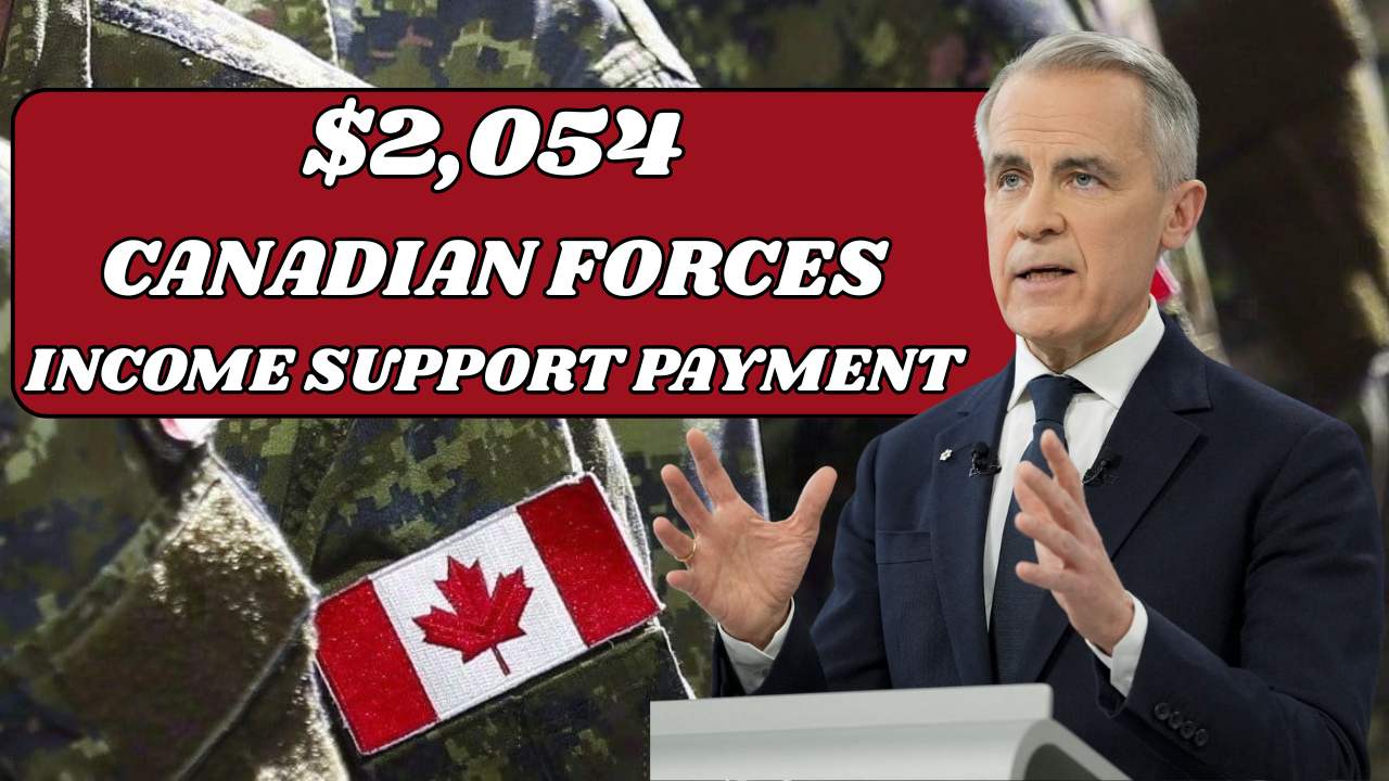 $2,054 Monthly Canadian Forces Income Support Payment November 2025