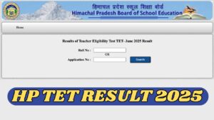 HP TET Result 2025